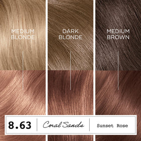 Applying Clairol ColorStrong in hand to show easy at-home application