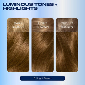 Clairol application in progress demonstrating how color covers roots effectively