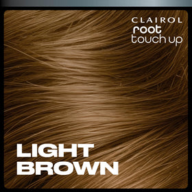 Clairol application on part line illustrating instant gray coverage benefit