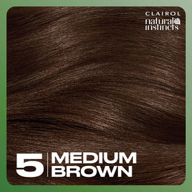 Clairol before and after photo showing gray blending benefit