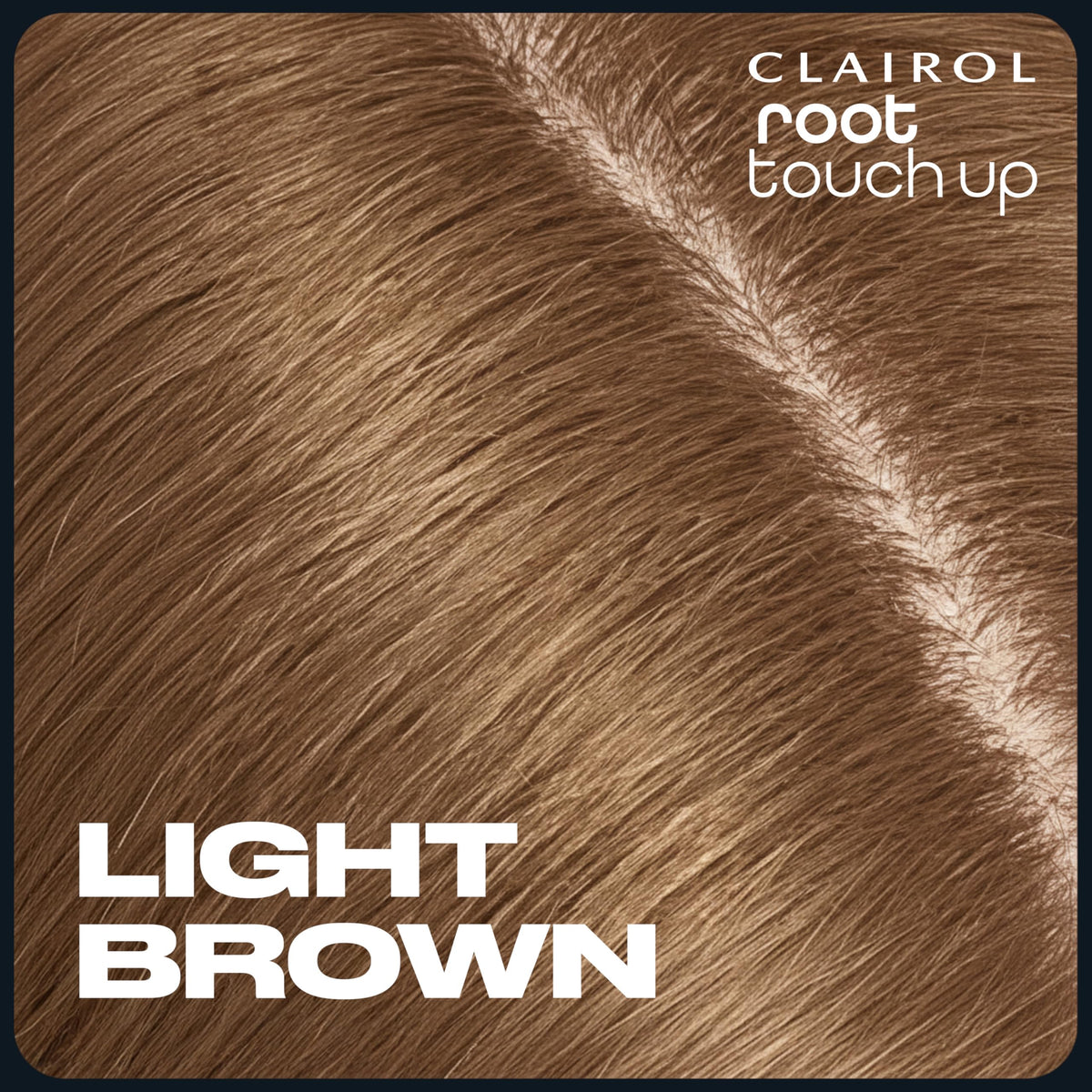 Clairol before and after part line showing natural-looking coverage and improved roots