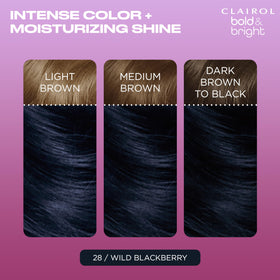Clairol Bold & Bright color cream texture demonstrating smooth creamy pigment