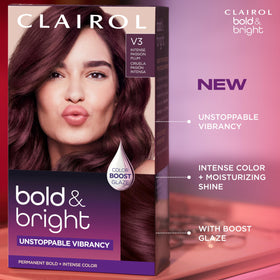 Clairol Bold & Bright HydraShine Conditioner tube highlighting moisturizing shine benefit