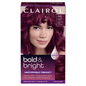 Clairol product pack front shows kit contents and vibrant benefit