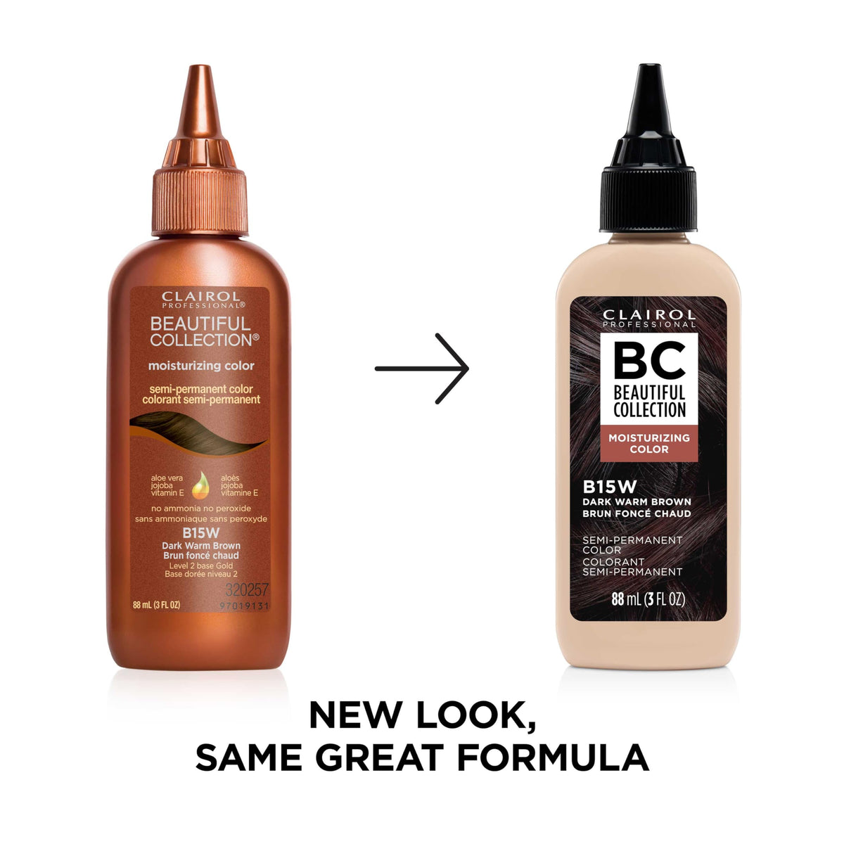 Clairol Professional bottle nozzle ready to apply, offering precise, mess-free application control