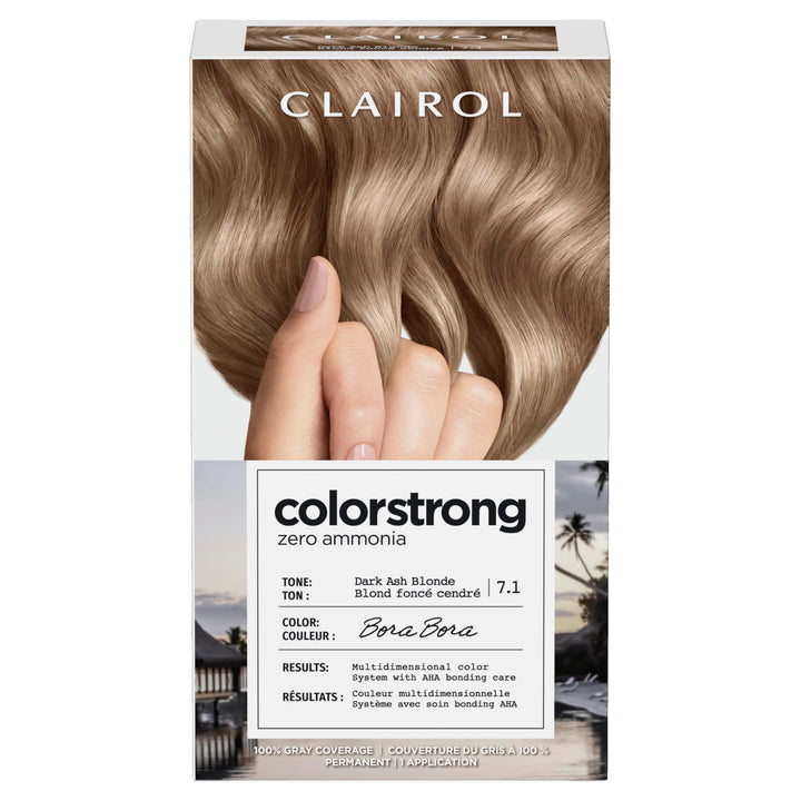 Clairol boxed kit front showing Bora Bora shade and multidimensional color benefit