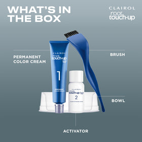 Clairol brush and bowl in use for precise root application benefit