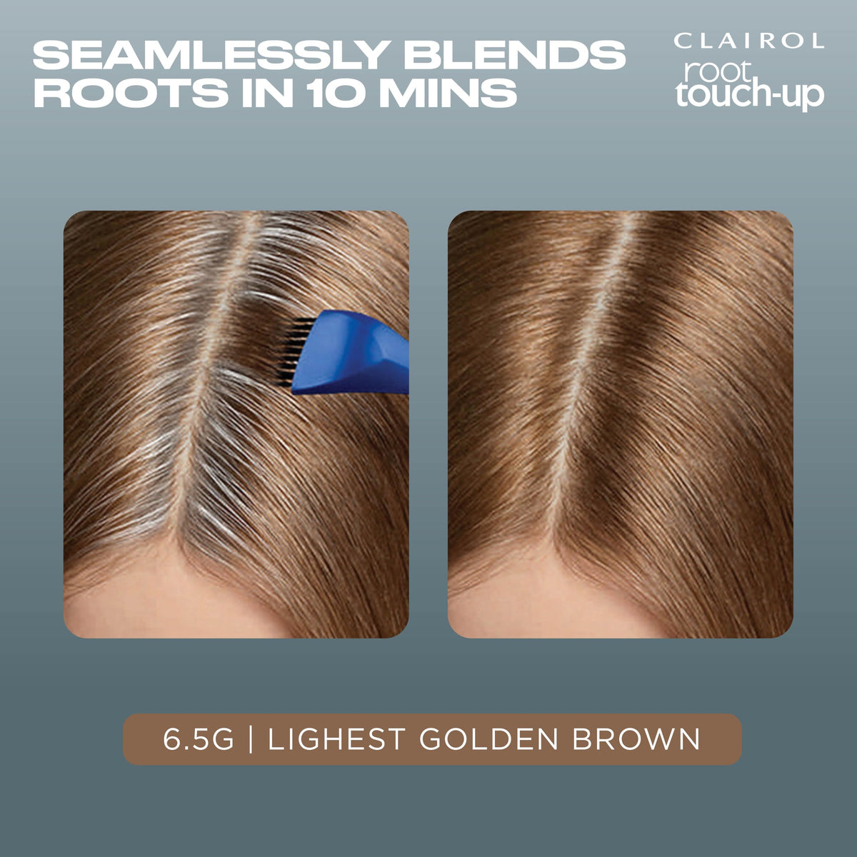 Clairol salon-style brush with gloves laid out to create precise, low-mess application