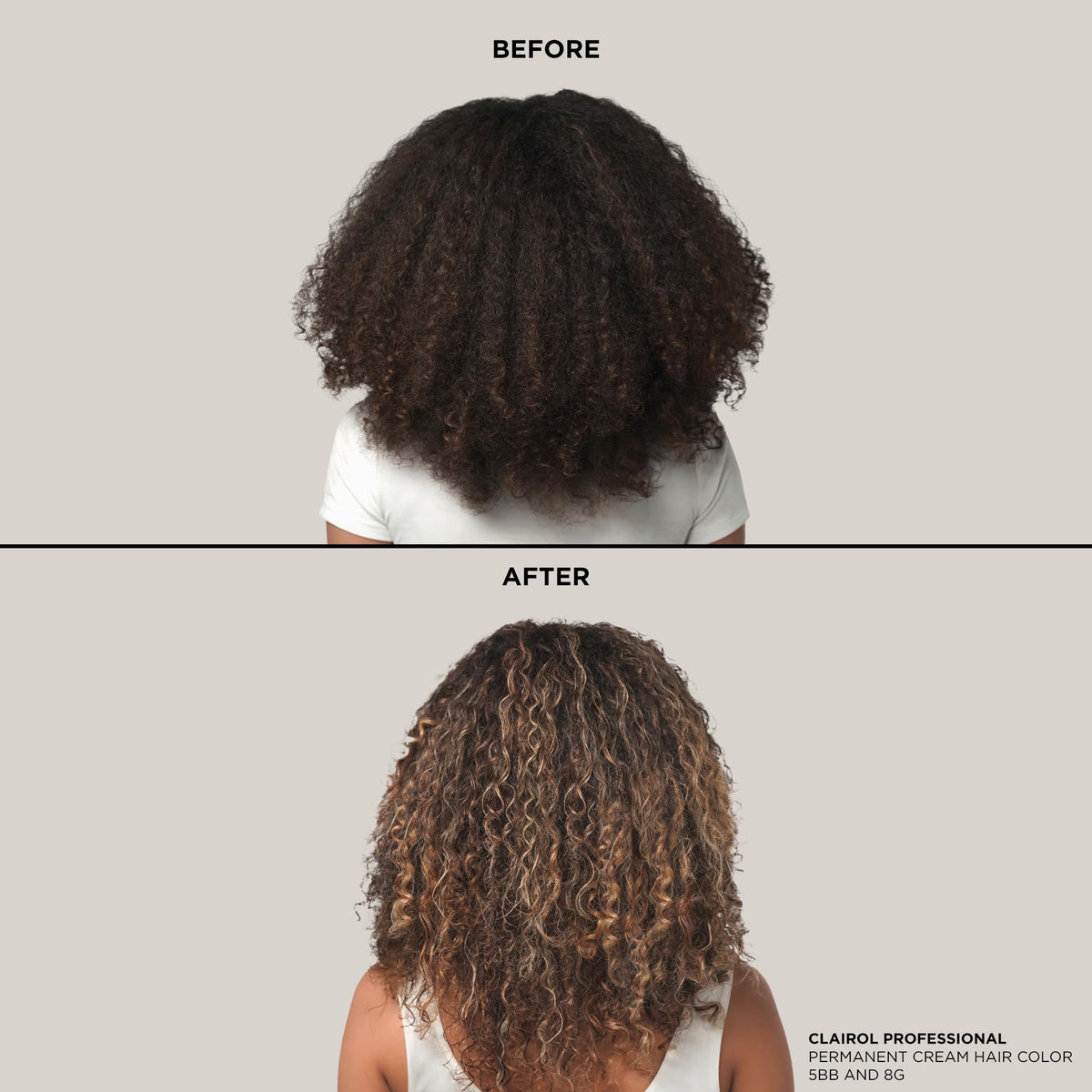 Clairol Professional BW2+ label close-up showing ingredients and vegan claim for informed choice