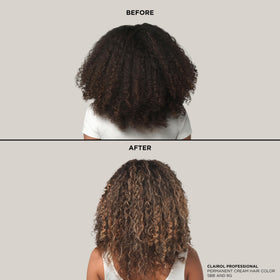 Clairol Professional BW2+ label close-up showing ingredients and vegan claim for informed choice