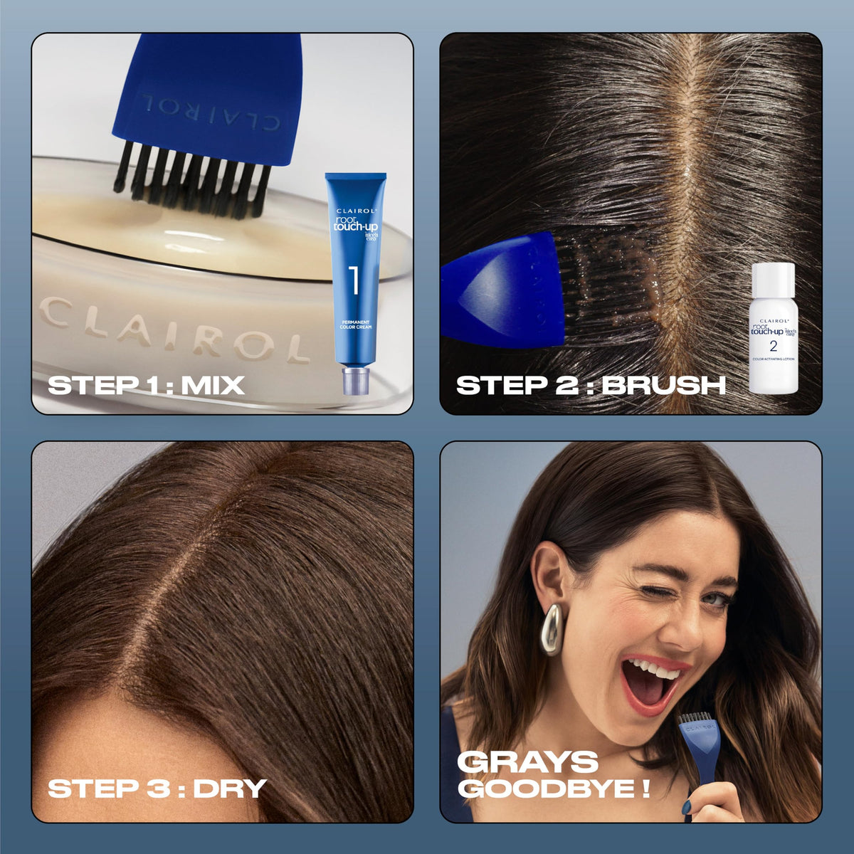 Clairol close-up of color cream texture demonstrating smooth blend
