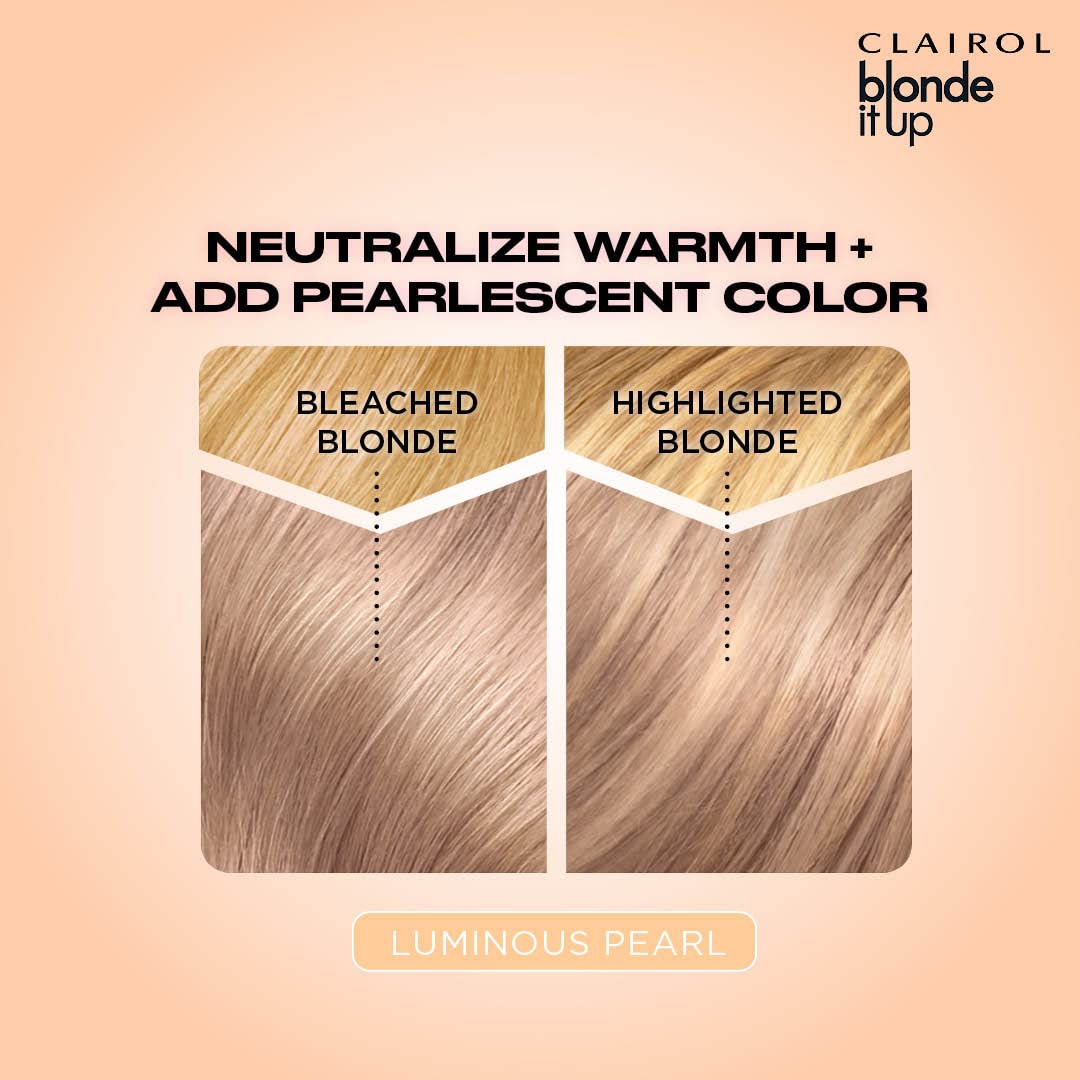 Clairol label highlighting 0% ammonia and crystal finish treatment