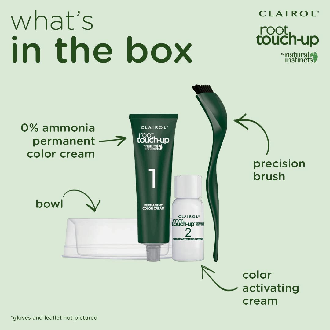 Clairol application at home demonstrating easy touch-up and time-saving benefit
