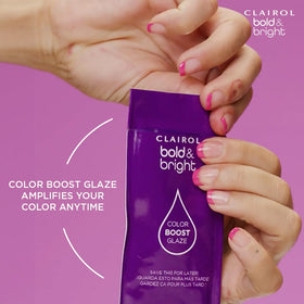Clairol lifestyle model with Deepest Guava hair showcasing vibrant salon-like finish