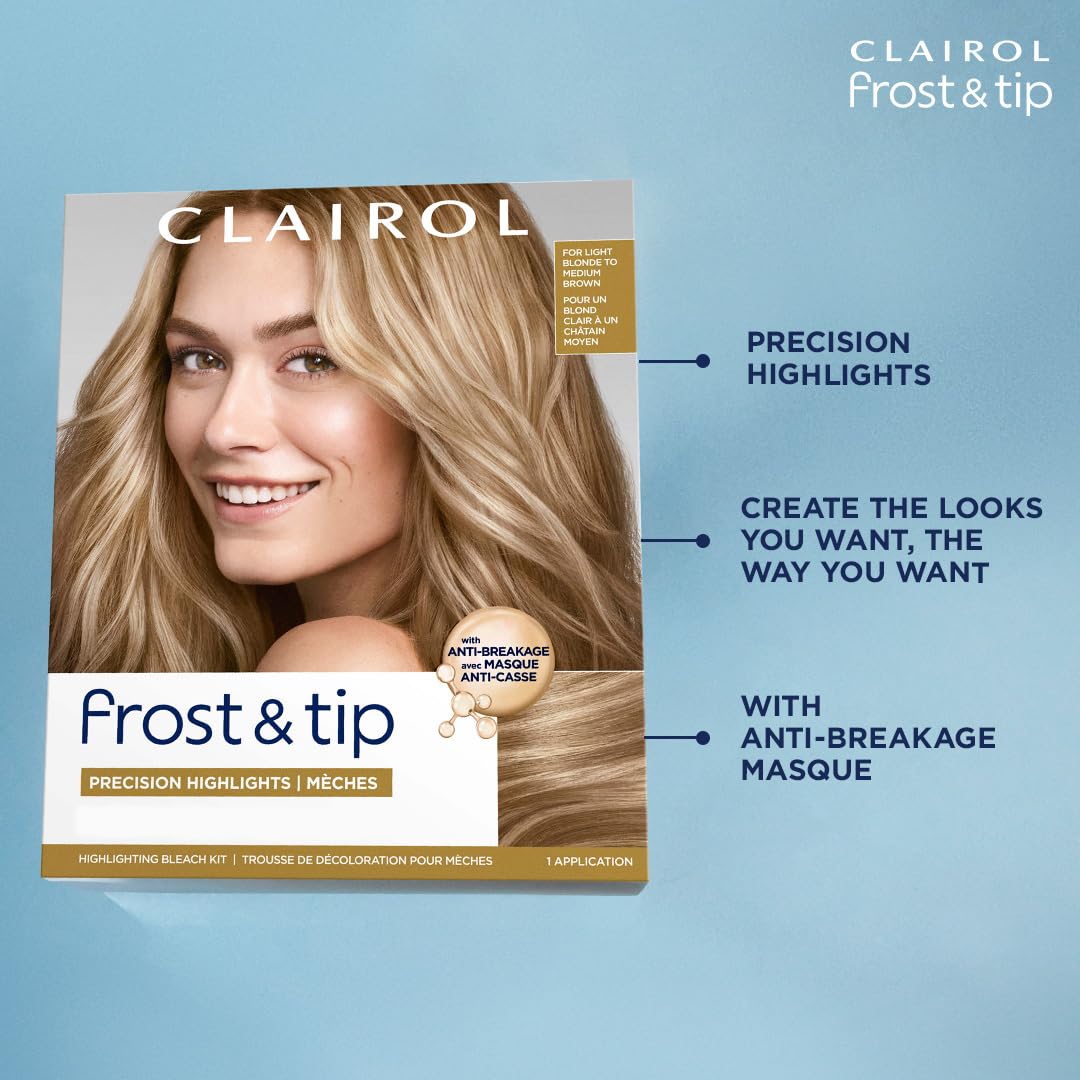 Clairol mixing tray and spatula arranged to show tidy, controlled application