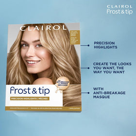 Clairol mixing tray and spatula arranged to show tidy, controlled application