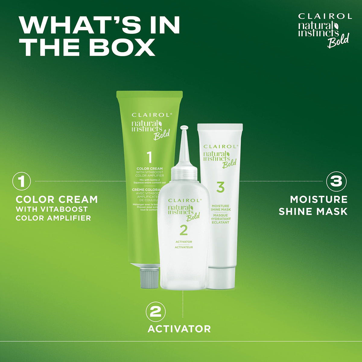 Clairol Moisture Shine Mask open to show creamy conditioner benefit