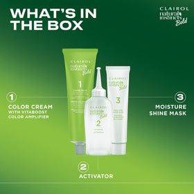 Clairol Moisture Shine Mask open to show creamy conditioner benefit