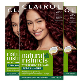 Clairol Natural Instincts front packaging showing product benefits and shade