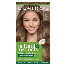 Clairol Natural Instincts front packaging showing product and shade information for quick selection