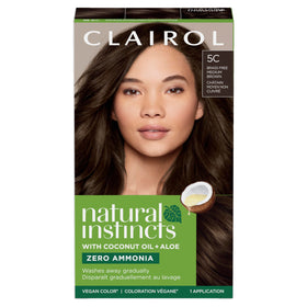 Clairol front packaging showing Natural Instincts box and benefits