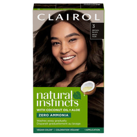 Clairol Natural Instincts front packaging showing shade and benefits