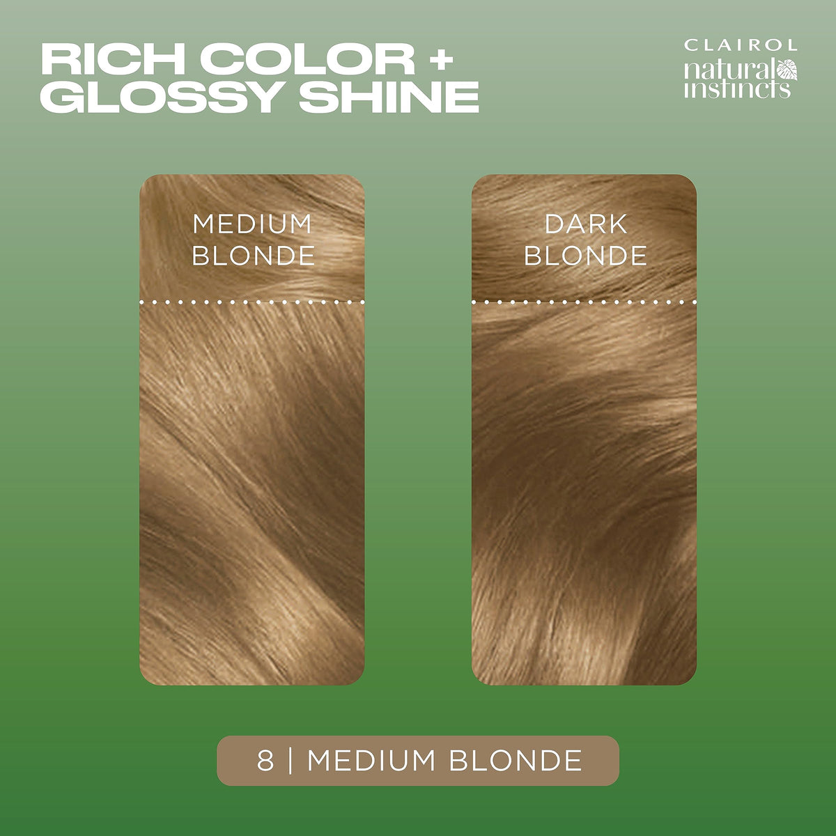Clairol Natural Instincts creamy texture closeup with coconut oil for glossy finish
