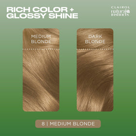 Clairol Natural Instincts creamy texture closeup with coconut oil for glossy finish