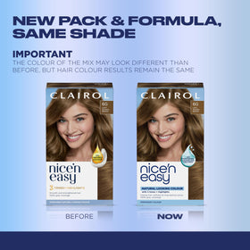 Clairol kit contents displayed with bottles and gloves for easy application