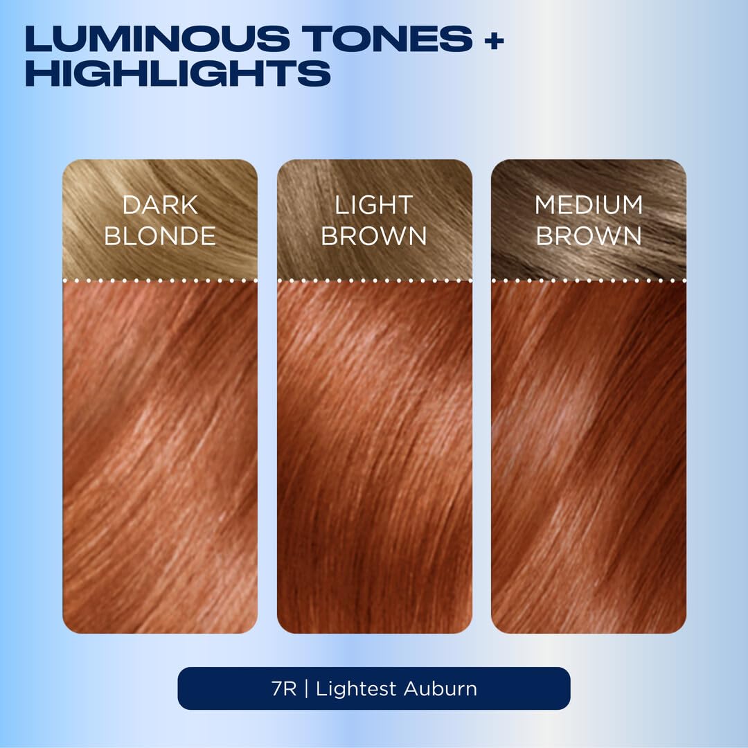 Person applying Clairol Nice'n Easy dye demonstrating easy at-home use