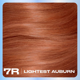 Clairol Nice'n Easy kit open with developer, colorant, and instructions visible