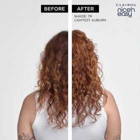 Clairol Nice'n Easy mixed color in hand demonstrating easy use