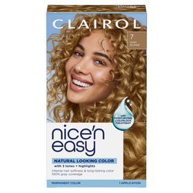 Clairol Nice'n Easy front packaging showing shade information and benefits