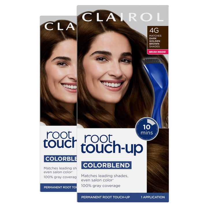 Clairol Nice'n Easy front packaging showing shade 4G and benefits