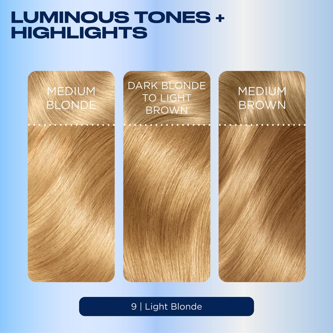 Hair being brushed after coloring with Clairol showing smooth, manageable hair