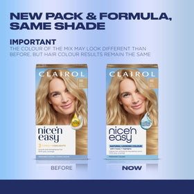 Clairol Nice'n Easy kit contents laid out for easy use and convenience