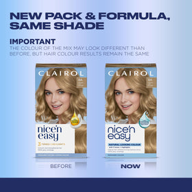 Clairol Nice'n Easy kit contents laid out for one complete application