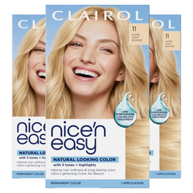 Clairol Nice'n Easy front packaging showing shade and benefits