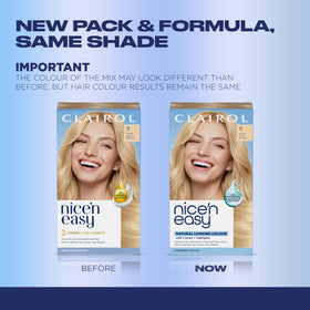 Clairol Nice'n Easy open kit with applicator and contents for easy use