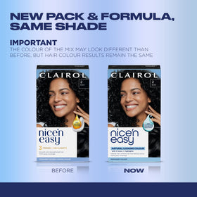 Clairol Nice'n Easy cream and activator bottles for easy mixing