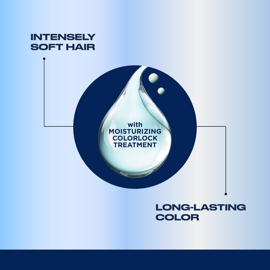 Clairol Nice'n Easy hair texture and shine detail showing smooth finish