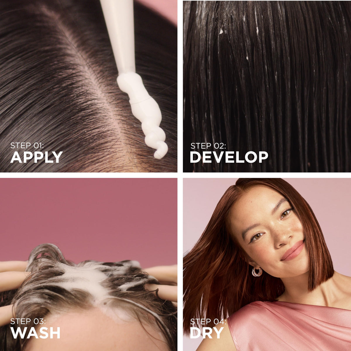 Clairol Pro Fixer before and after color correction visual result