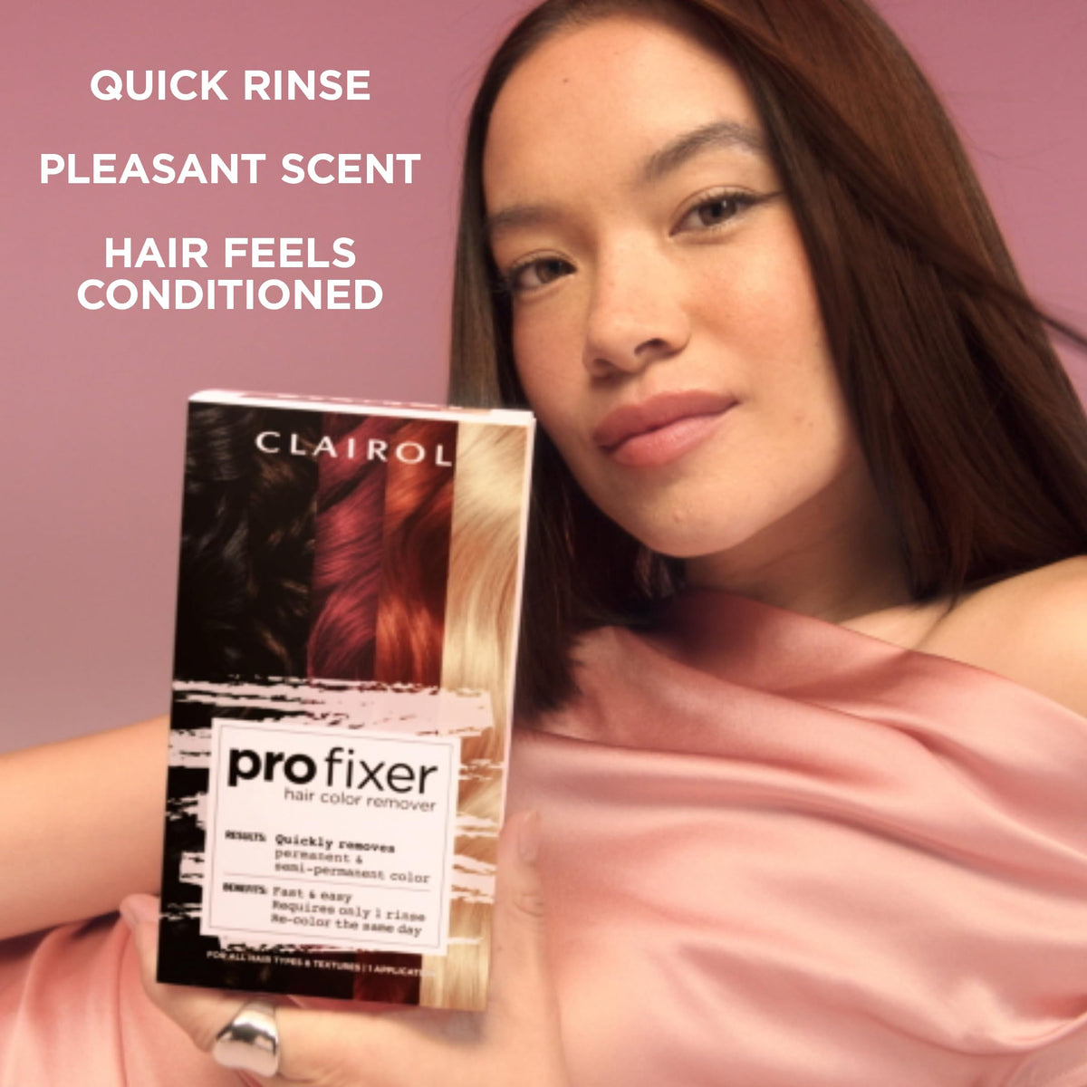 Clairol Pro Fixer conditioner bottle detail boosting hair softness