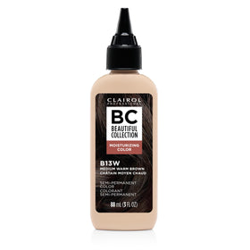Clairol Professional 13W front packaging showing warm brown shade and bottle benefit