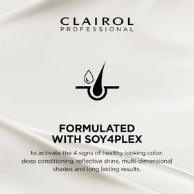 Clairol Professional in-salon application on stylist bowl and brush showing professional use benefit