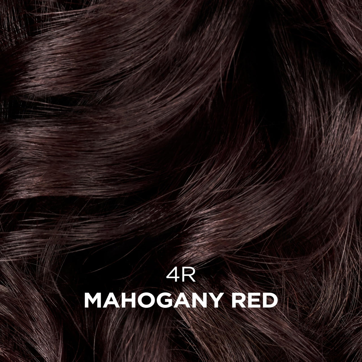 Clairol Professional 4R Mahogany swatch illustrating rich mahogany red-brown tone