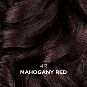 Clairol Professional 4R Mahogany swatch illustrating rich mahogany red-brown tone