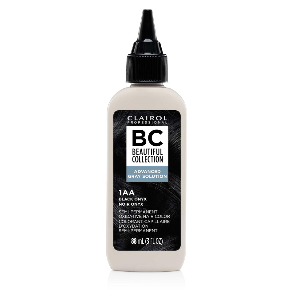 Clairol Professional front packaging showing Black Onyx shade and benefits