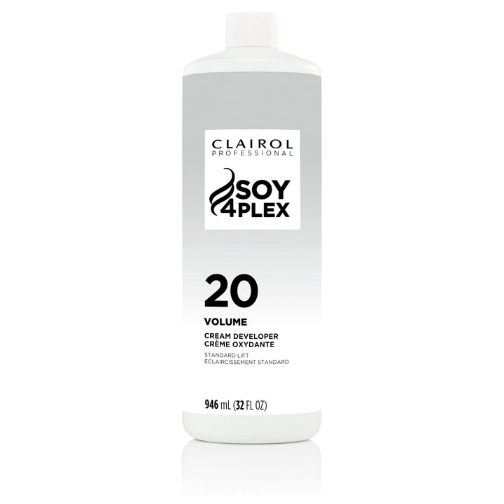 Clairol Professional bottle front showing 32 oz developer for easy identification and use