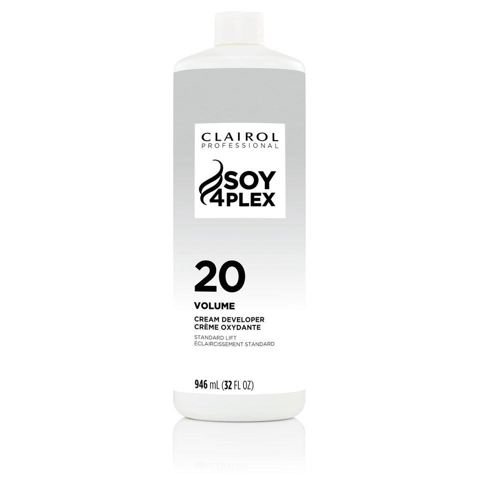 Clairol Professional bottle front showing 32 oz developer for easy identification and use
